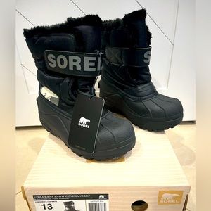 Brand NEW with tags in box Children’s Boys’ SOREL Winter Boots in size 13 kids